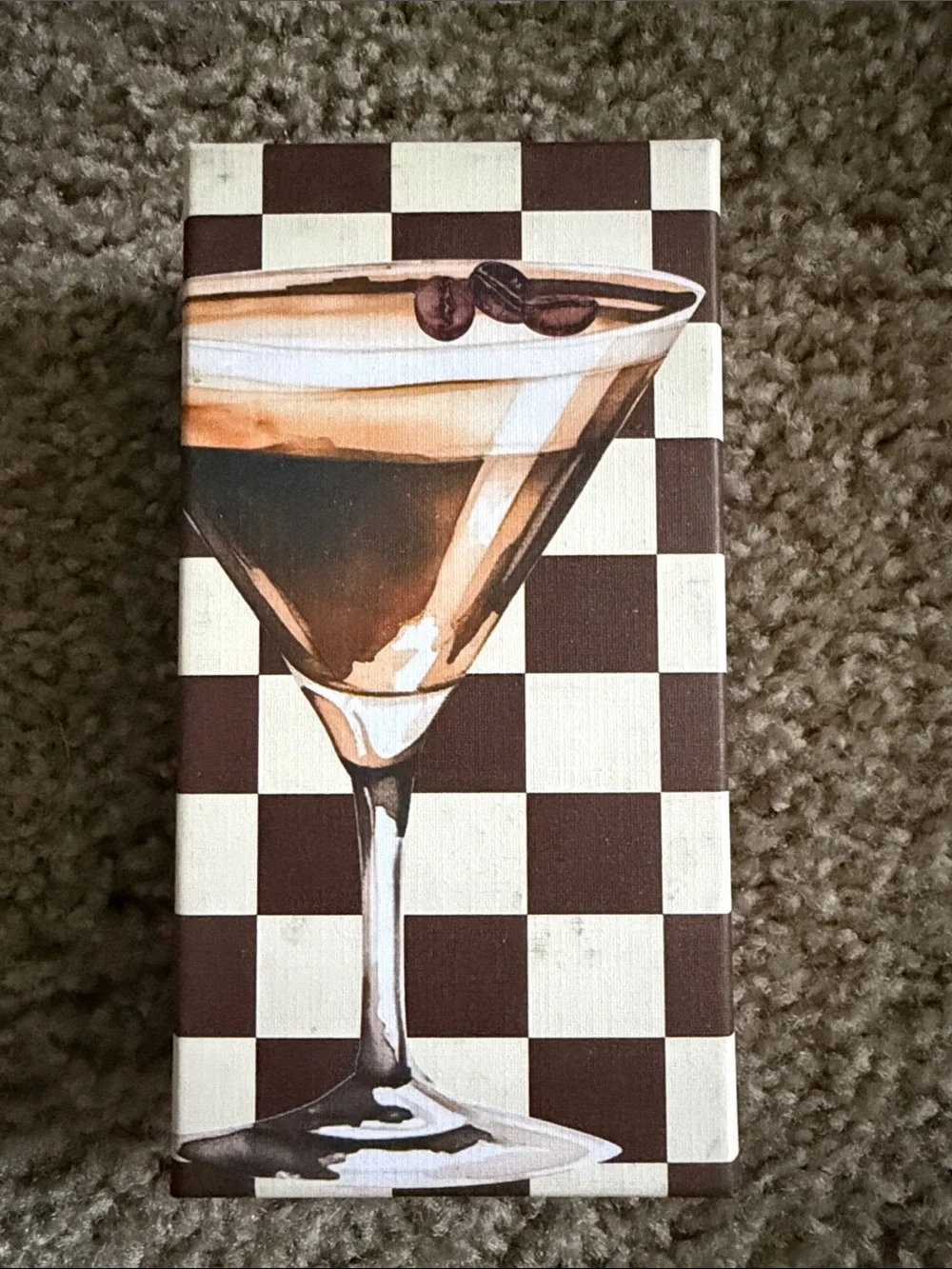 Piper Pink Espresso Martini Key Chain with Gold Hardware